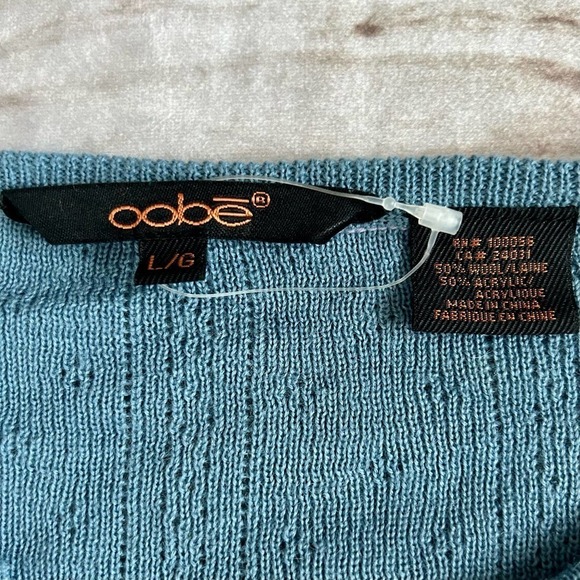 Oobe Henley fitted wool blend lightweight knit eyelets prep base layer Large‌‌‌ - Picture 9 of 10